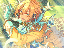 Eichi Tenshouin's CG The Origin of Legend edited to have a pixelated look