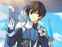 Hokuto Hidaka's CG Pure Prince edited to have a pixelated look